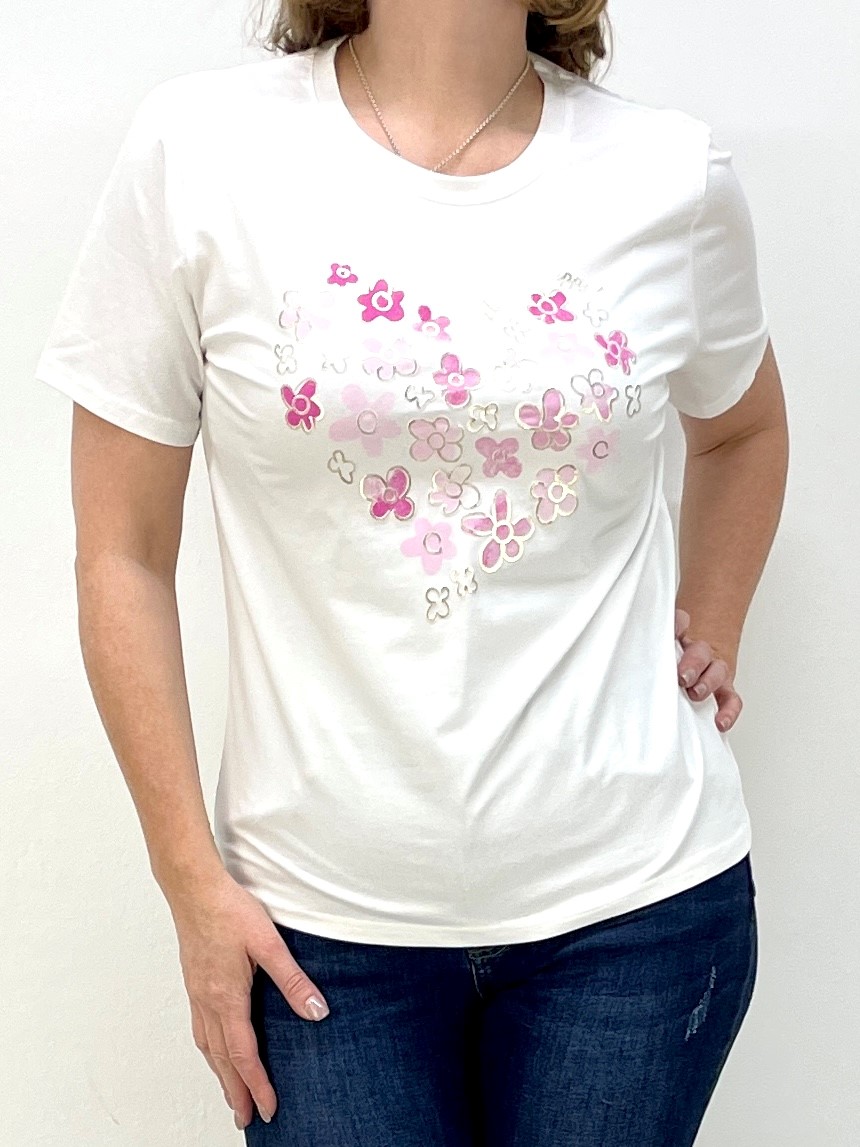 T-Shirt mit Blumen-Print 