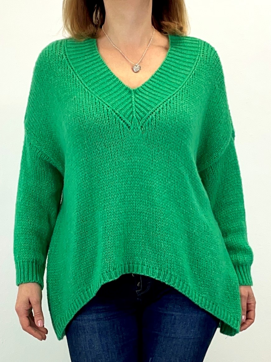 Grobstrick-Pullover in Oversize-Look 
