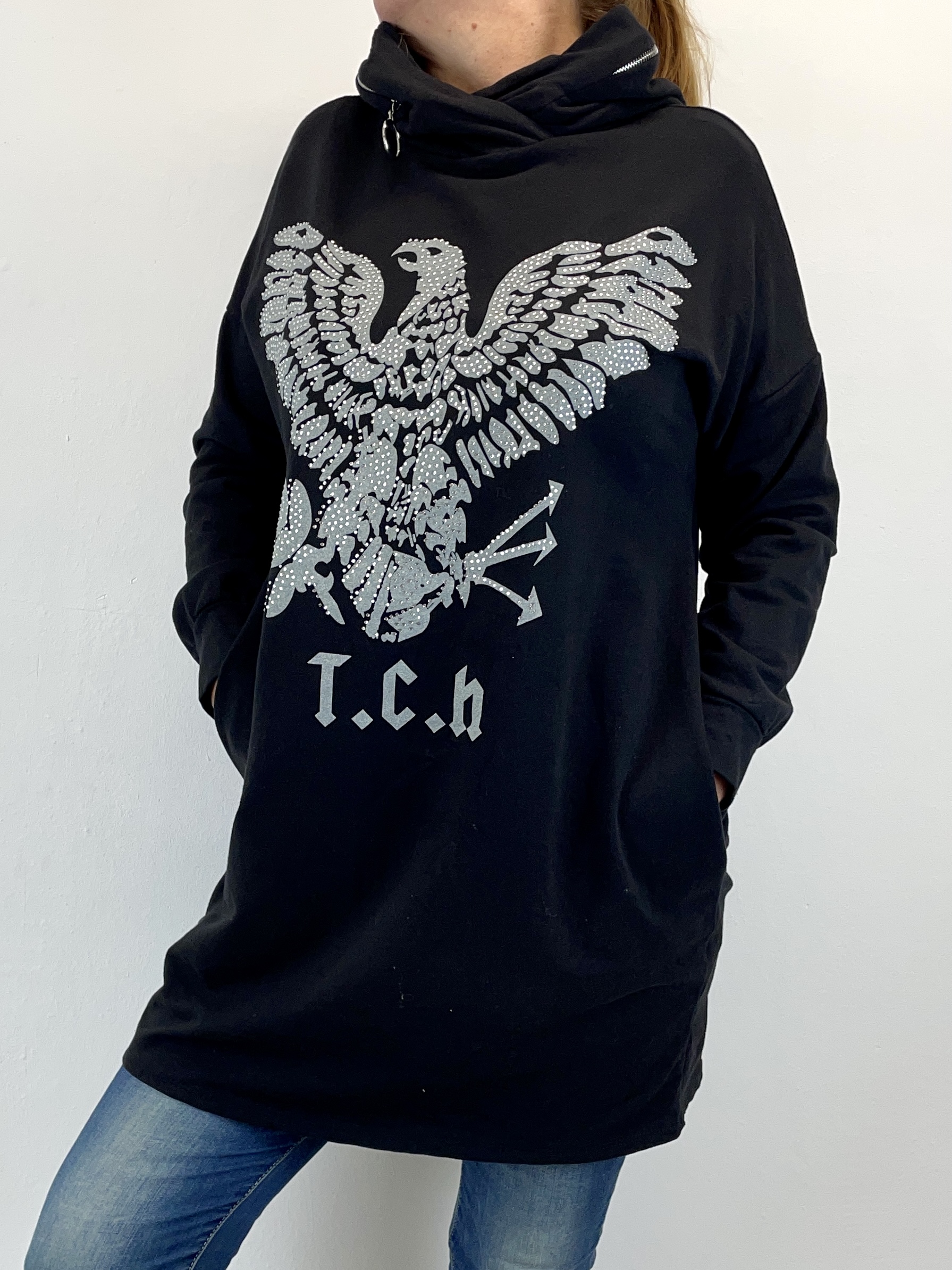 Sweatshirt mit Kapuze "Adler"