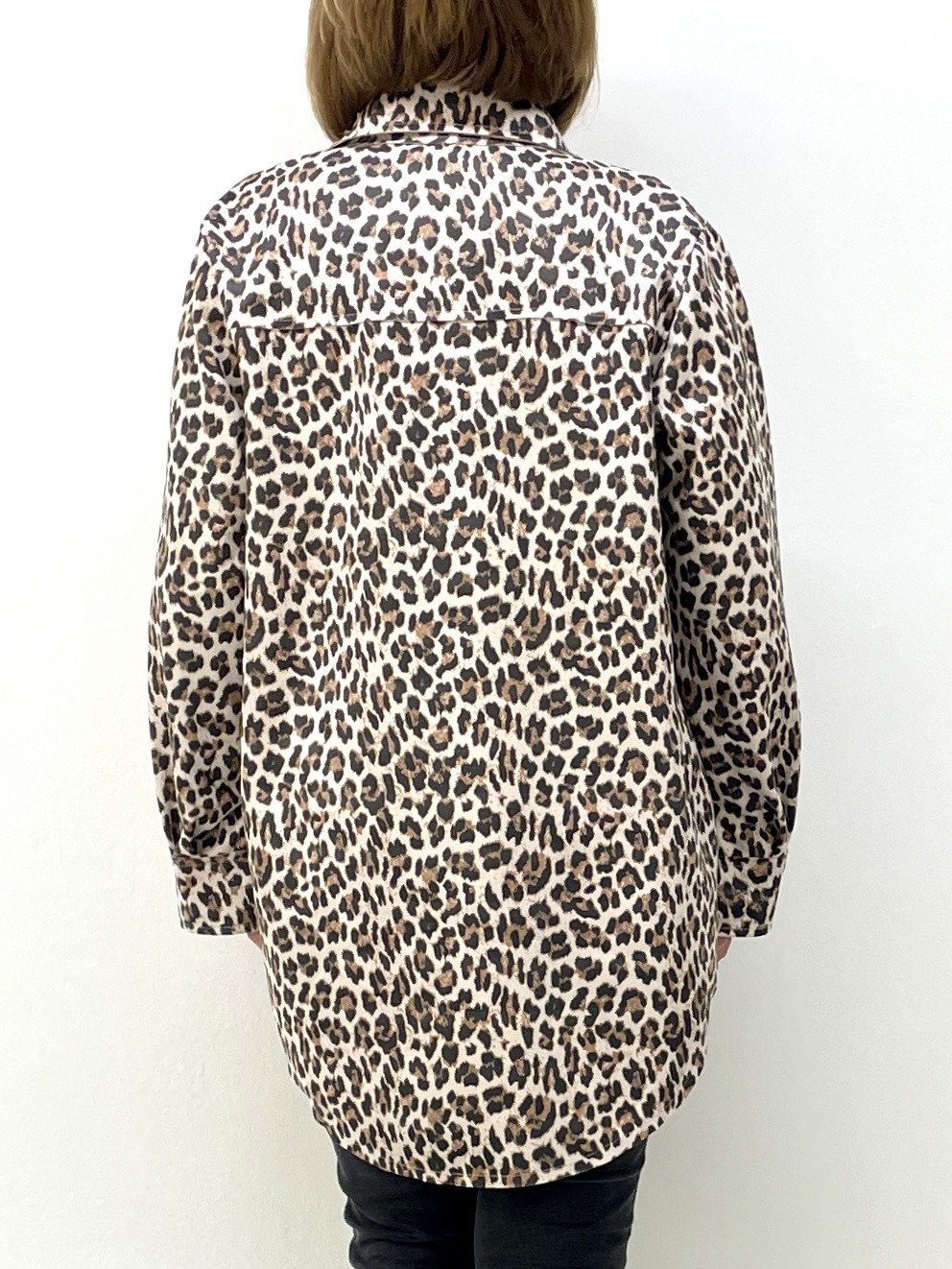 Softshell Blusenjacke in Leoparden-Print