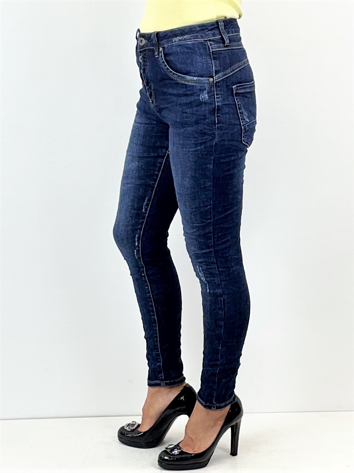 Slim-Fit Jeans mit Button-Fly