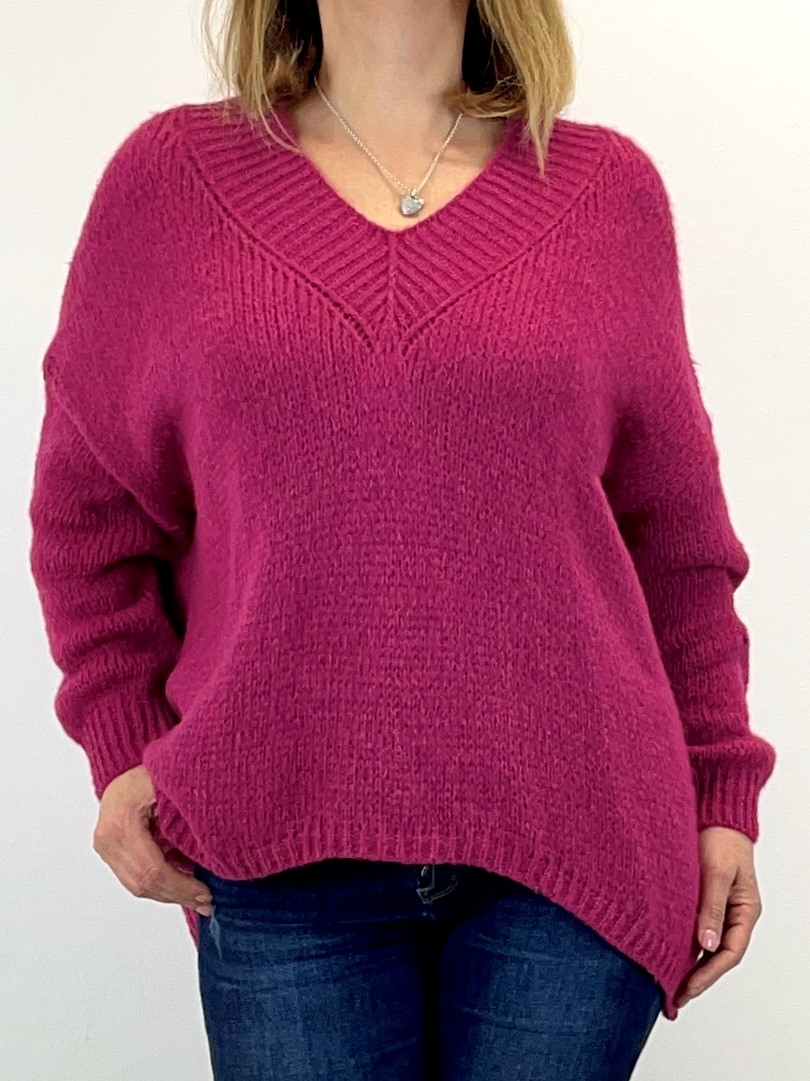 Grobstrick-Pullover in Oversize-Look 