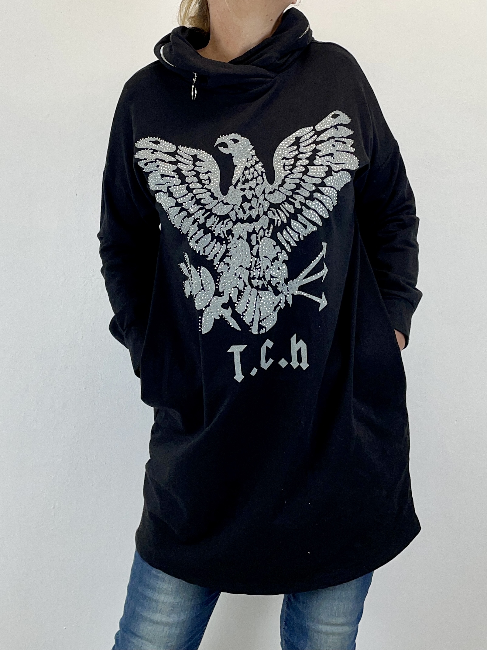 Sweatshirt mit Kapuze "Adler"
