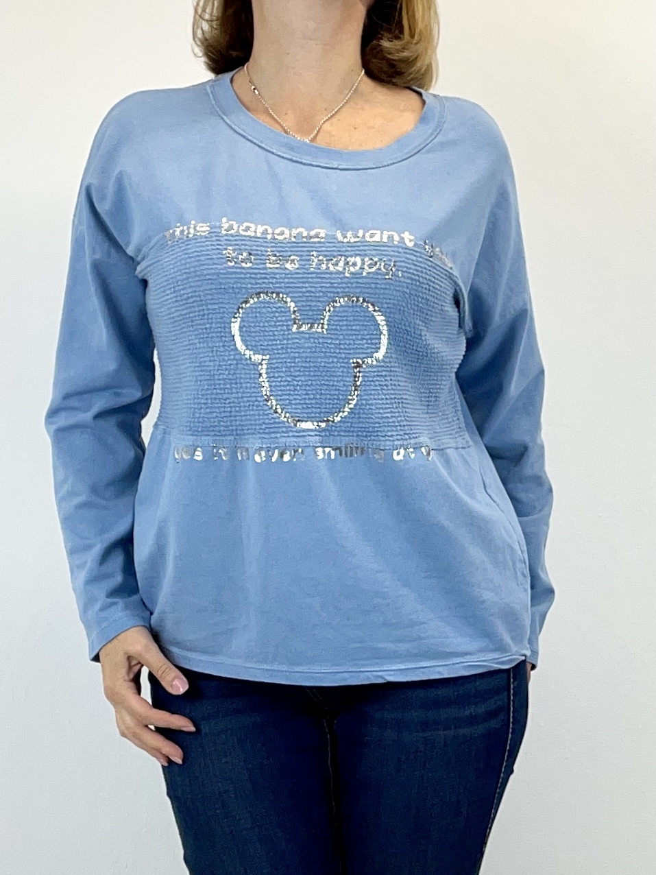 Sweatshirt mit Micky Maus Print