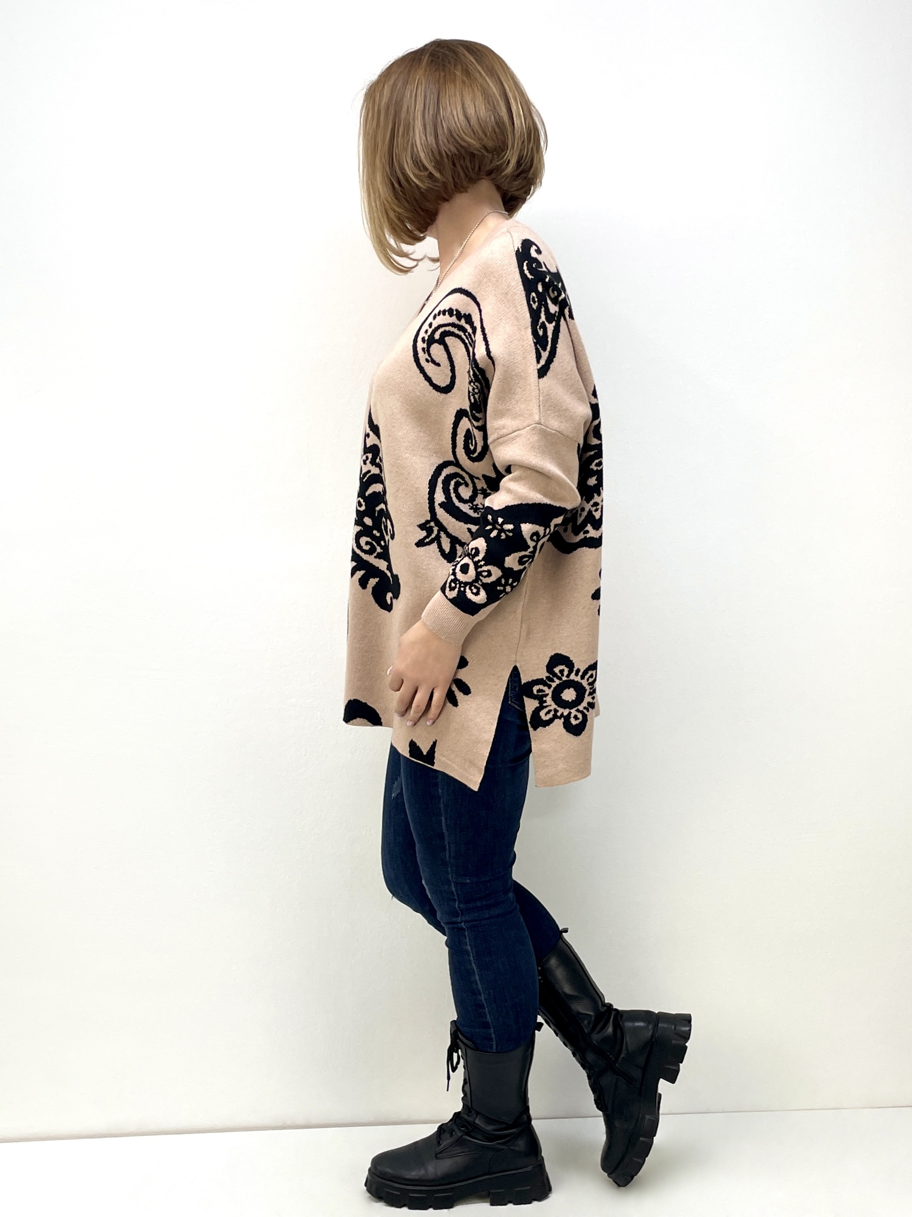 Pullover mit Paisley Muster