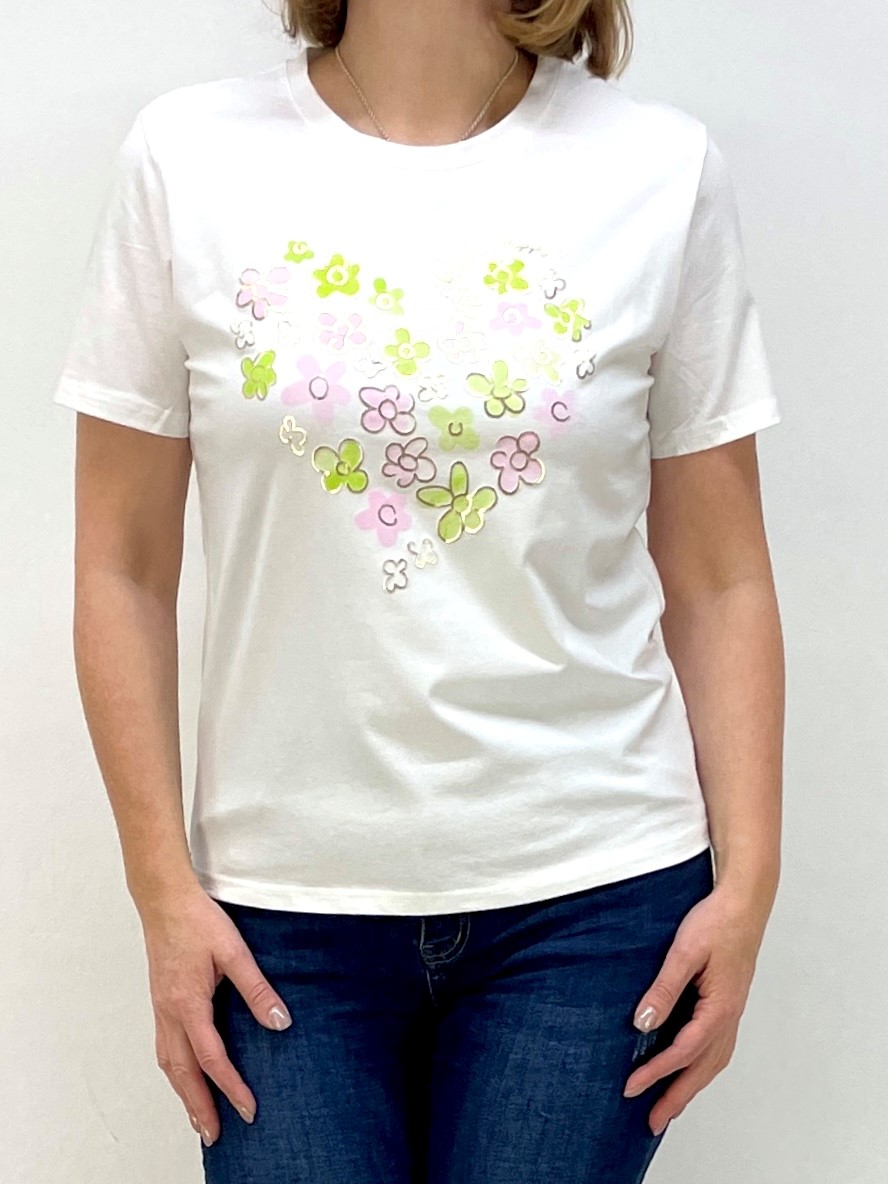 T-Shirt mit Blumen-Print 